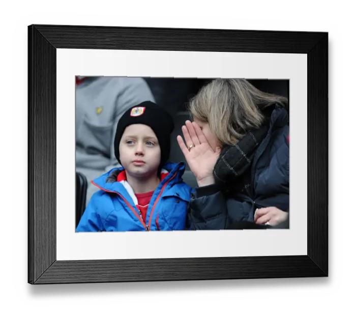 Framed Print : Unwavering Passion of Bristol City Fans at MK Dons vs. Bristol City (February 7, 2015)