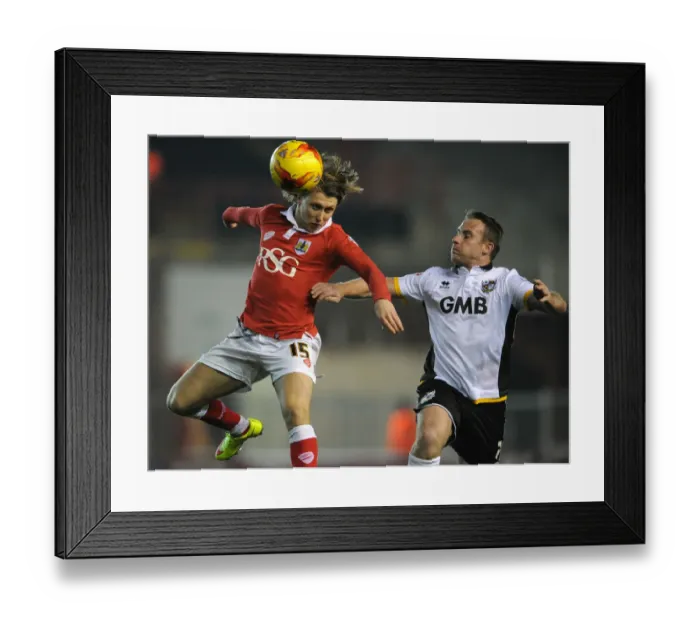 Framed Print : Intense Moment: Luke Freeman vs. Chris Birchall - Bristol City vs. Port Vale, Sky Bet League One, Ashton Gate Framed Print : Intense Moment: Luke Freeman vs. Chris Birchall - Bristol City vs. Port Vale, Sky Bet League One, Ashton Gate