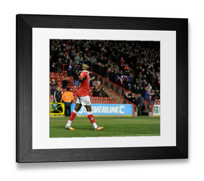 Framed Print : Thrilling Moment: Jay Emmanuel-Thomas Scores for Bristol City in Sky Bet League One Framed Print : Thrilling Moment: Jay Emmanuel-Thomas Scores for Bristol City in Sky Bet League One