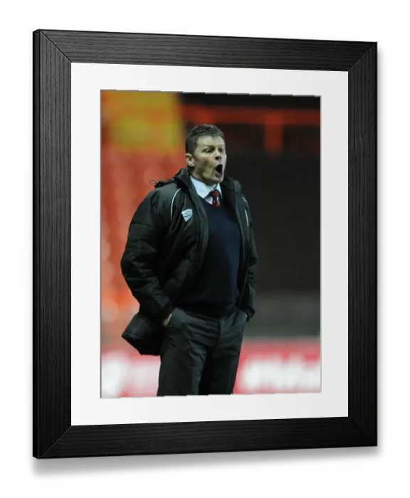 Framed Print : Steve Cotterill Leads Bristol City in Sky Bet League One Clash Against Port Vale, February 10, 2015