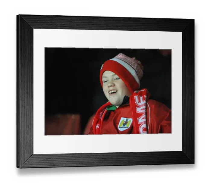 Framed Print : Passionate Bristol City Fans in Action during Sky Bet League One Match against Port Vale Framed Print : Passionate Bristol City Fans in Action during Sky Bet League One Match against Port Vale