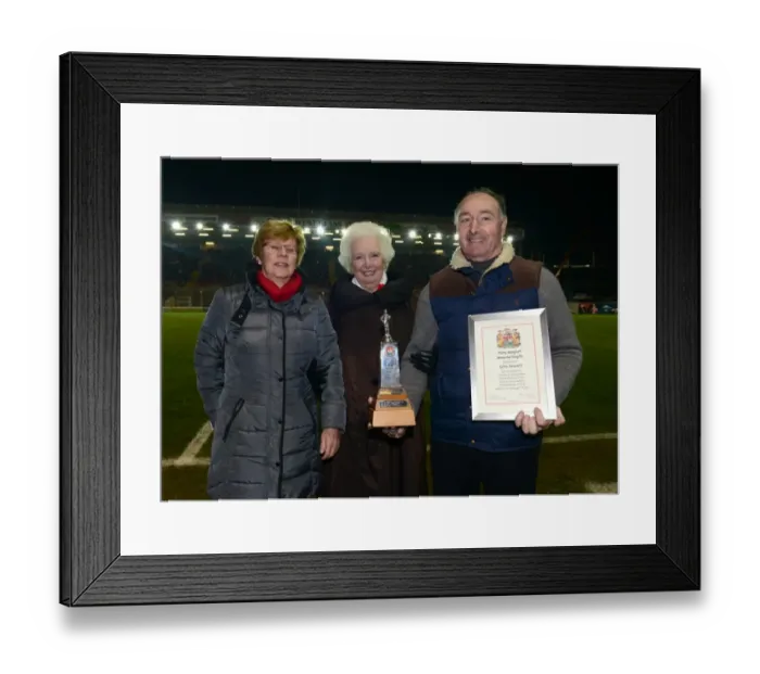 Framed Print : Patrick Bamford's Presentation at Ashton Gate: Bristol City vs Port Vale, Sky Bet League One (February 10, 2015)