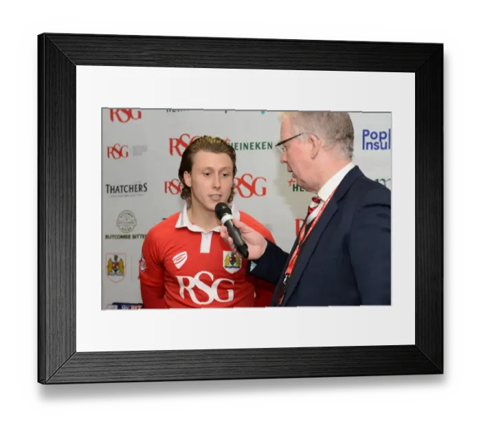 Framed Print : Bristol City's Luke Freeman Interviewed After Match Against Port Vale, Sky Bet League One Framed Print : Bristol City's Luke Freeman Interviewed After Match Against Port Vale, Sky Bet League One