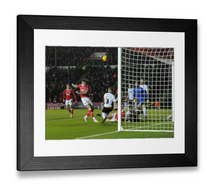 Framed Print : Bristol City vs Port Vale: Aden Flint's Shot Blocked by Carl Dickinson Framed Print : Bristol City vs Port Vale: Aden Flint's Shot Blocked by Carl Dickinson