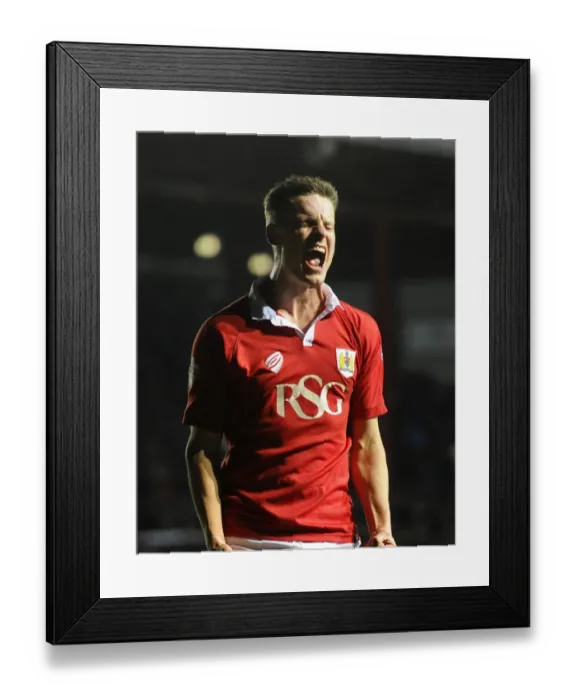 Framed Print : Matt Smith's Thrilling Goal Celebration: A Moment to Remember at Ashton Gate (Bristol City vs Port Vale, Sky Bet League One, February 2015) Framed Print : Matt Smith's Thrilling Goal Celebration: A Moment to Remember at Ashton Gate (Bristol City vs Port Vale, Sky Bet League One, February 2015)