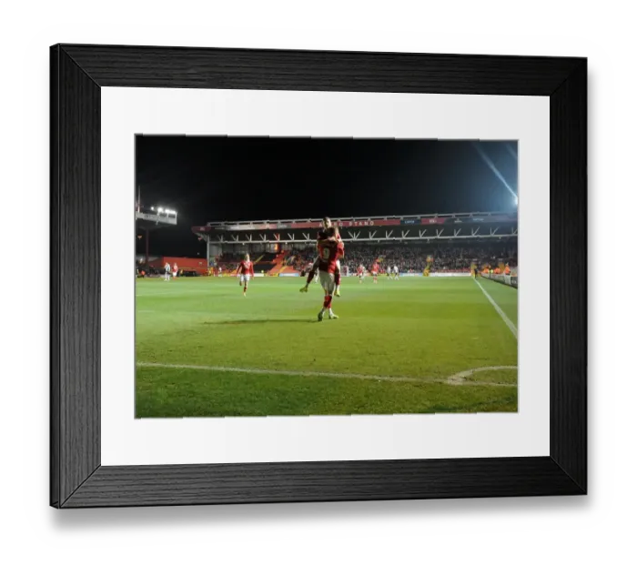 Framed Print : Bristol City Celebrates Win Against Port Vale: Joe Bryan and Matt Smith Rejoice on the Field Framed Print : Bristol City Celebrates Win Against Port Vale: Joe Bryan and Matt Smith Rejoice on the Field