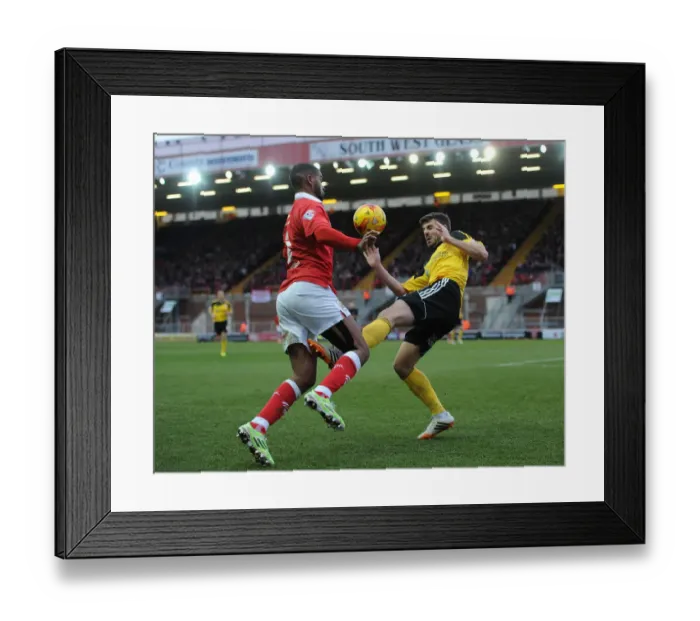 Framed Print : Mark Little vs Robert Harris: Intense Clash in Bristol City vs Sheffield United Football Match Framed Print : Mark Little vs Robert Harris: Intense Clash in Bristol City vs Sheffield United Football Match