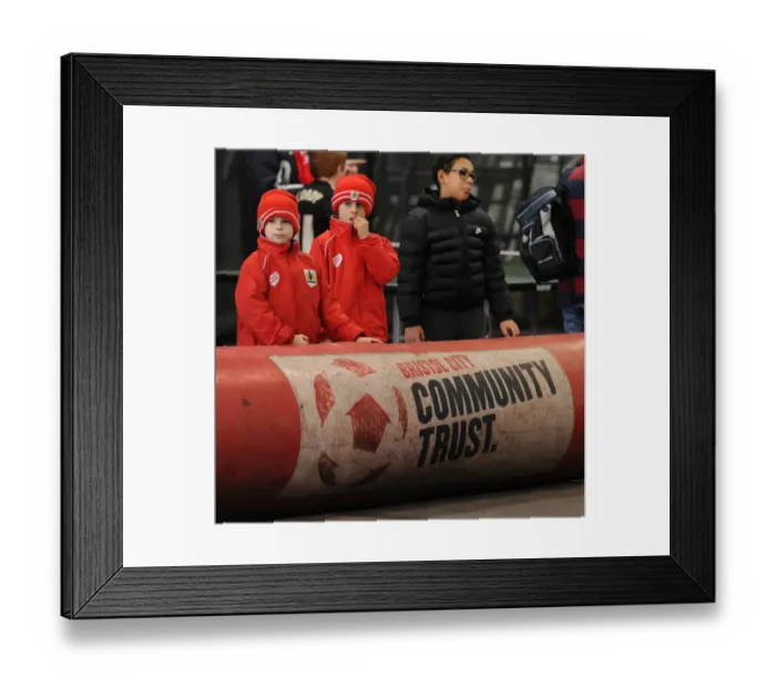 Framed Print : Intense Rivalry: Bristol City vs Sheffield United, Ashton Gate, February 14, 2015 - Football Match