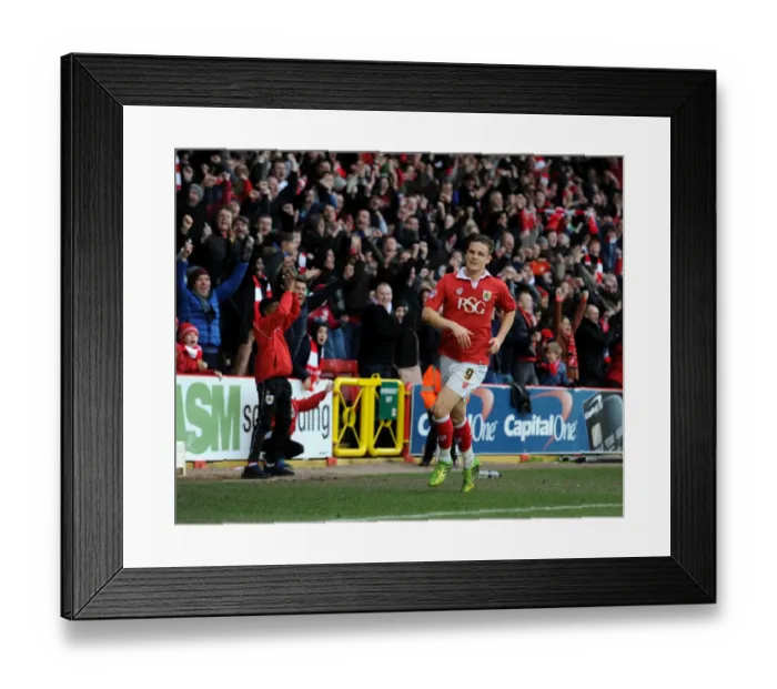 Framed Print : Matt Smith's Exuberant Goal Celebration: A Highlight from Bristol City vs. Sheffield United (February 14, 2015) Framed Print : Matt Smith's Exuberant Goal Celebration: A Highlight from Bristol City vs. Sheffield United (February 14, 2015)