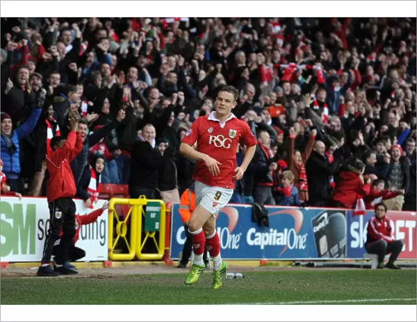 Matt Smith's Exuberant Goal Celebration: Bristol City vs. Sheffield United (February 14, 2015)