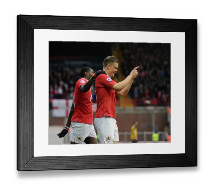 Framed Print : Matt Smith's Thrilling Goal Celebration: Bristol City vs. Sheffield United (Februel 14, 2015) Framed Print : Matt Smith's Thrilling Goal Celebration: Bristol City vs. Sheffield United (Februel 14, 2015)