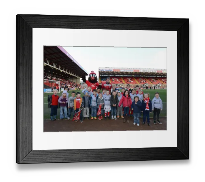 Framed Print : Intense Rivalry: Bristol City vs Sheffield United Football Showdown at Ashton Gate, 2015