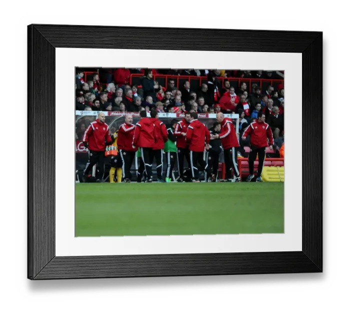 Framed Print : Sheffield United Celebrates Goal Against Bristol City, Sky Bet League One, 2015