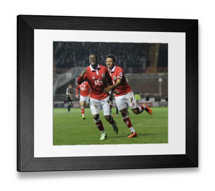 Framed Print : Bristol City's Kieran Agard and Korey Smith Celebrate Goal vs. Peterborough United, Sky Bet League One, 2015 Framed Print : Bristol City's Kieran Agard and Korey Smith Celebrate Goal vs. Peterborough United, Sky Bet League One, 2015