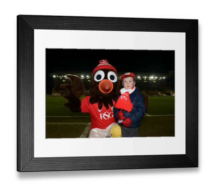 Framed Print : Intense Moment at Ashton Gate: Sky Bet League One Clash Between Bristol City and Peterborough United, February 17, 2015