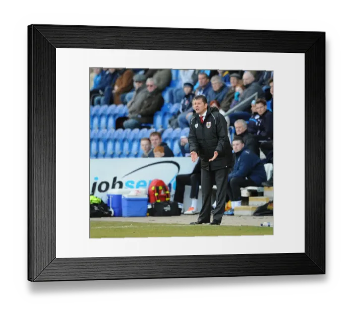 Framed Print : Steve Cotterill Leads Bristol City in Sky Bet League One Clash against Colchester United, February 2015 Framed Print : Steve Cotterill Leads Bristol City in Sky Bet League One Clash against Colchester United, February 2015