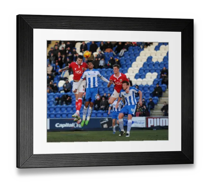 Framed Print : Bristol Citys Aden Flint scores a goal. - Photo mandatory by-line: Dougie Allward / JMP -21 / 02 / 2015 - SPORT - Football Framed Print : Bristol Citys Aden Flint scores a goal. - Photo mandatory by-line: Dougie Allward / JMP -21 / 02 / 2015 - SPORT - Football