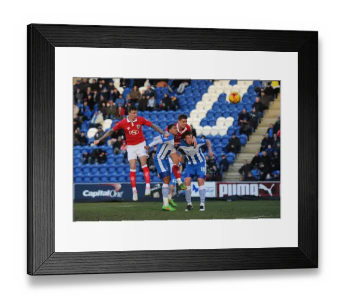 Framed Print : Aden Flint's Game-Winning Goal for Bristol City in Sky Bet League One