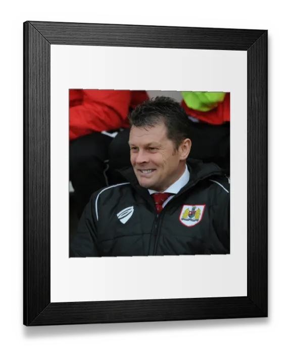 Framed Print : Steve Cotterill Leads Bristol City in Sky Bet League One Match at Colchester United, February 2015 Framed Print : Steve Cotterill Leads Bristol City in Sky Bet League One Match at Colchester United, February 2015