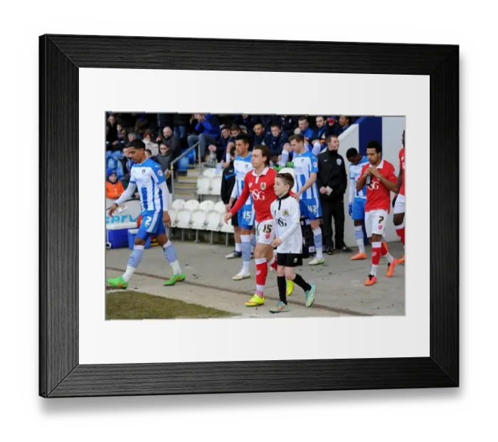 Framed Print : Rivalry on the Field: Bristol City vs. Colchester United, February 2015 Framed Print : Rivalry on the Field: Bristol City vs. Colchester United, February 2015