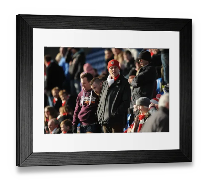 Framed Print : Unstoppable Bristol City Fans: Sky Bet League One Battle at Colchester United (February 2015)