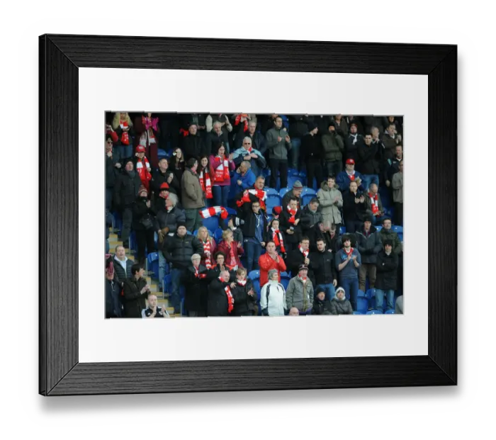 Framed Print : Bristol City Football Fans in Full Force: Sky Bet League One Showdown against Colchester United (February 2015)