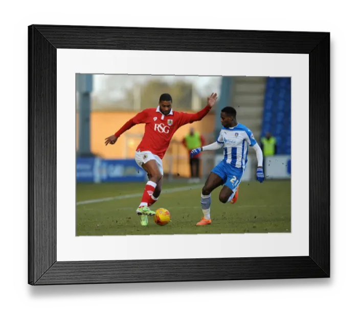 Framed Print : Mark Little vs Gavin Massey: Intense Moment from Colchester United vs. Bristol City (February 21, 2015) Framed Print : Mark Little vs Gavin Massey: Intense Moment from Colchester United vs. Bristol City (February 21, 2015)
