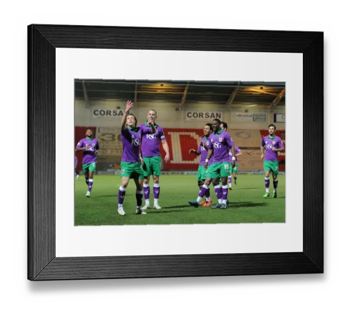 Framed Print : Bristol City's Luke Freeman Scores the Winning Goal Against Doncaster Rovers, Sky Bet League One, 2015