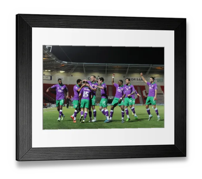 Framed Print : Clash at Keepmoat Stadium: Doncaster Rovers vs. Bristol City, Sky Bet League One (February 24, 2015)