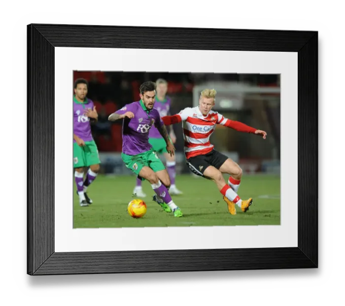 Framed Print : Marlon Pack vs Curtis Main: Intense Moment at Doncaster Rovers vs Bristol City, 2015 Framed Print : Marlon Pack vs Curtis Main: Intense Moment at Doncaster Rovers vs Bristol City, 2015