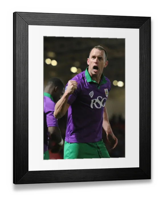 Framed Print : Aaron Wilbraham's Exciting Goal Celebration: Doncaster Rovers vs. Bristol City (February 2015) Framed Print : Aaron Wilbraham's Exciting Goal Celebration: Doncaster Rovers vs. Bristol City (February 2015)