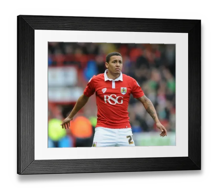Framed Print : Bristol City vs Rochdale: James Tavernier in Action at Ashton Gate, February 2015