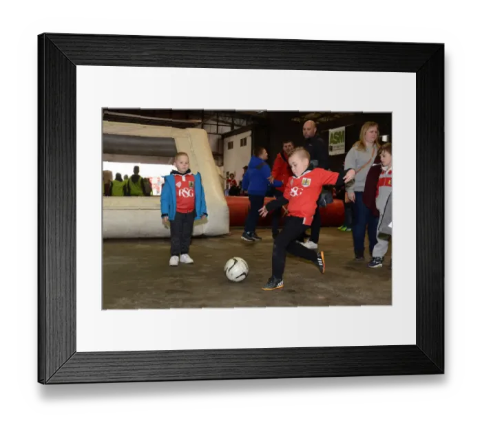 Framed Print : Intense Football Action: Bristol City vs Rochdale (2015)
