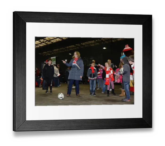 Framed Print : Bristol City vs Rochdale: Intense Football Action at Ashton Gate, 2015
