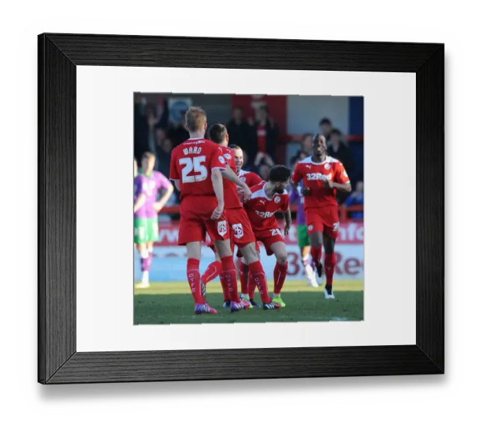 Framed Print : Anthony Wordsworth's Goal Celebration: Crawley Town vs. Bristol City, March 7, 2015 (Sky Bet League One) Framed Print : Anthony Wordsworth's Goal Celebration: Crawley Town vs. Bristol City, March 7, 2015 (Sky Bet League One)
