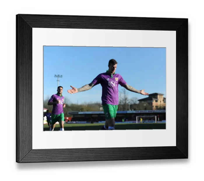 Framed Print : Aden Flint's Thrilling Goal Celebration: Bristol City's Victory Over Crawley Town (07.03.2015) Framed Print : Aden Flint's Thrilling Goal Celebration: Bristol City's Victory Over Crawley Town (07.03.2015)