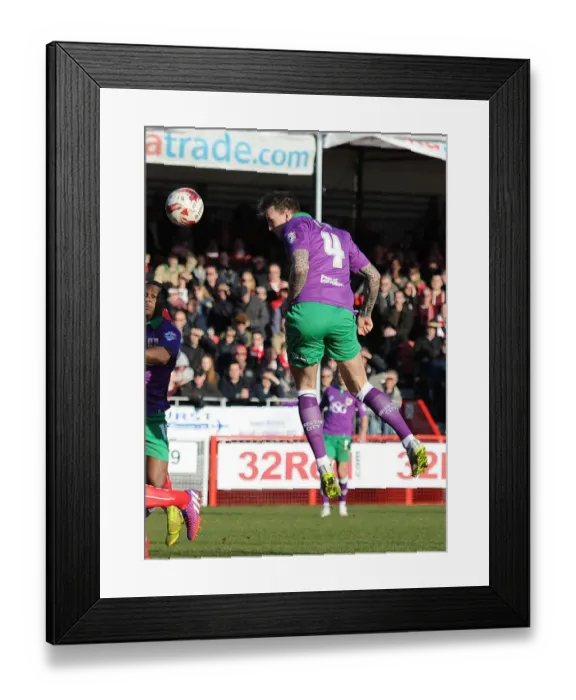Framed Print : Aden Flint Scores Opening Goal: Bristol City vs Crawley Town, March 7, 2015 Framed Print : Aden Flint Scores Opening Goal: Bristol City vs Crawley Town, March 7, 2015