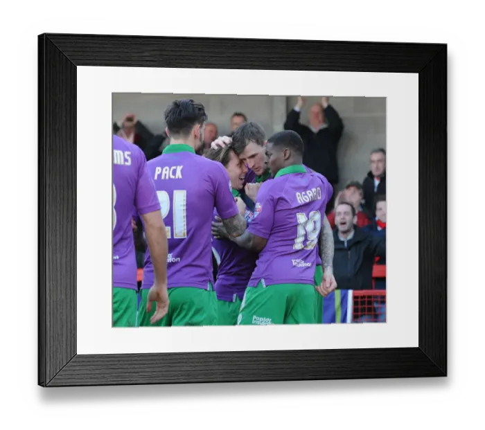 Framed Print : Bristol City's Aden Flint Scores the Winning Goal: Victory Celebration vs. Crawley Town, March 7, 2015 Framed Print : Bristol City's Aden Flint Scores the Winning Goal: Victory Celebration vs. Crawley Town, March 7, 2015