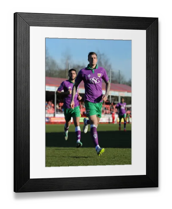 Framed Print : Aden Flint's Thriller: Epic Goal Seals Bristol City's Victory Over Crawley Town, March 7, 2015 Framed Print : Aden Flint's Thriller: Epic Goal Seals Bristol City's Victory Over Crawley Town, March 7, 2015