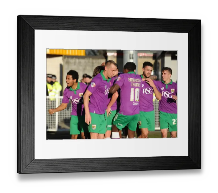 Framed Print : Bristol City Celebrates: Luke Ayling's Goal Against Crawley Town (07-03-2015) Framed Print : Bristol City Celebrates: Luke Ayling's Goal Against Crawley Town (07-03-2015)