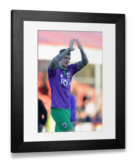 Framed Print : Aden Flint's Goal Secures 1-2 Win for Bristol City over Crawley Framed Print : Aden Flint's Goal Secures 1-2 Win for Bristol City over Crawley