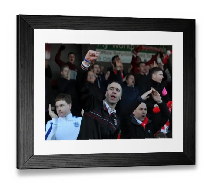 Framed Print : Bristol City Fans in Full Force at Sky Bet League One Match, March 2015