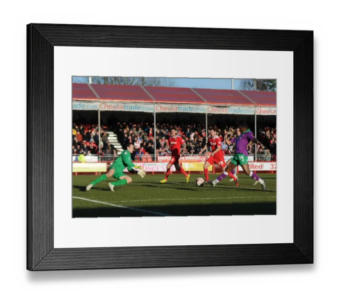 Framed Print : Kieran Agard's Shot: Bristol City vs Crawley Town, Sky Bet League One, March 7, 2015 Framed Print : Kieran Agard's Shot: Bristol City vs Crawley Town, Sky Bet League One, March 7, 2015
