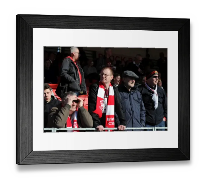 Framed Print : Bristol City's Unwavering Passion: Sky Bet League One Battle at Crawley Town (March 7, 2015)