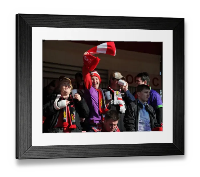 Framed Print : Bristol City Fans in Full Force at Sky Bet League One Match, March 2015