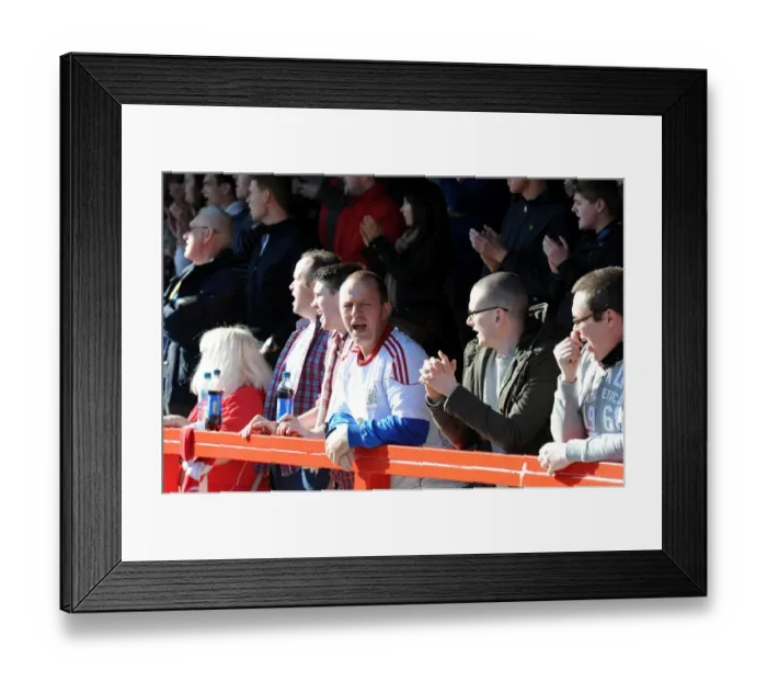 Framed Print : Bristol City Fans in Full Force at Sky Bet League One Match against Crawley Town, March 2015 Framed Print : Bristol City Fans in Full Force at Sky Bet League One Match against Crawley Town, March 2015