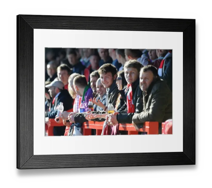 Framed Print : Bristol City Fans in Full Force at Sky Bet League One Match, March 2015 Framed Print : Bristol City Fans in Full Force at Sky Bet League One Match, March 2015