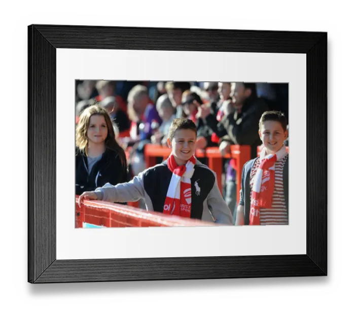 Framed Print : Bristol City Fans in Full Force at Sky Bet League One Match, March 2015