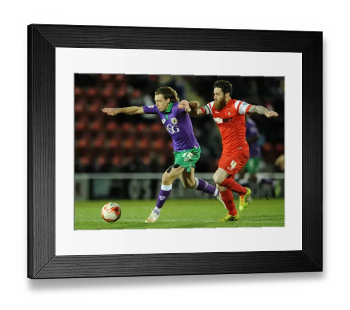Framed Print : Leyton Orient's Romain Vincelot Stops Luke Freeman of Bristol City in Sky Bet League One Clash Framed Print : Leyton Orient's Romain Vincelot Stops Luke Freeman of Bristol City in Sky Bet League One Clash
