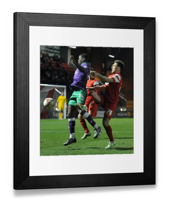 Framed Print : Kieran Agard vs Luke O'Neil: Intense Battle for the Ball in Leyton Orient vs. Bristol City Football Match, March 2015 Framed Print : Kieran Agard vs Luke O'Neil: Intense Battle for the Ball in Leyton Orient vs. Bristol City Football Match, March 2015